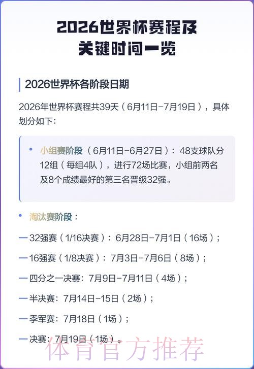 2026世界杯直播时间安排 2026世界杯直播时间安排